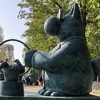 Le Chat de Philippe Geluck déambule dans Paris